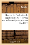 Rapport de l'archiviste du...