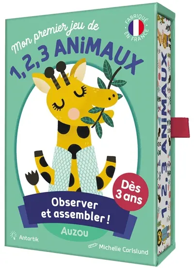 Mon premier jeu de 1, 2, 3 animaux : observer et assembler ! : dès 3 ans