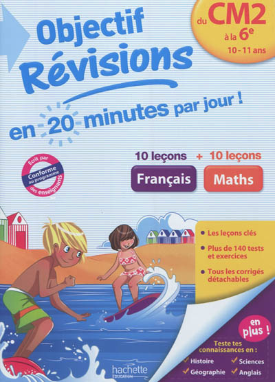 Français-maths, du CM2 à la 6e, 10-11 ans
