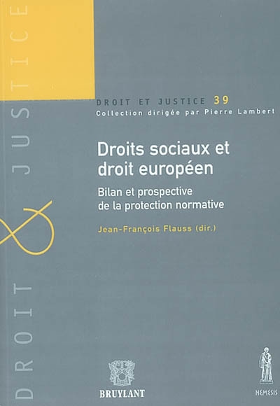 Droits sociaux et droit européen : bilan et prospective de la protection normative : actes de la journée d'études du 19 octobre 2001