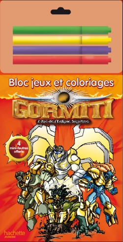 Gormiti : l'ère de l'Eclipse suprême : bloc jeux et coloriages