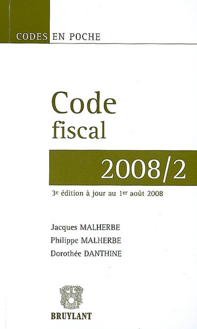 Code fiscal 2008-2