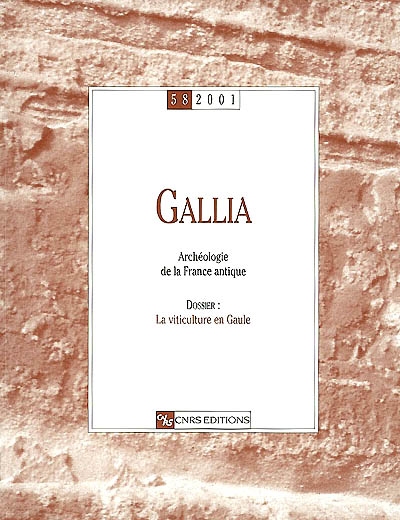 Gallia, archéologie de la France antique, n° 58
