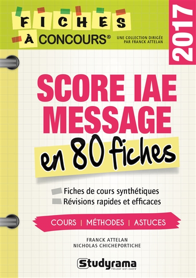 Score IAE-Message en 80 fiches : 2017