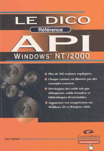 Dico référence API Natives Windows NT/2000