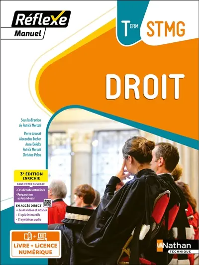 Droit terminale STMG : livre + licence élève