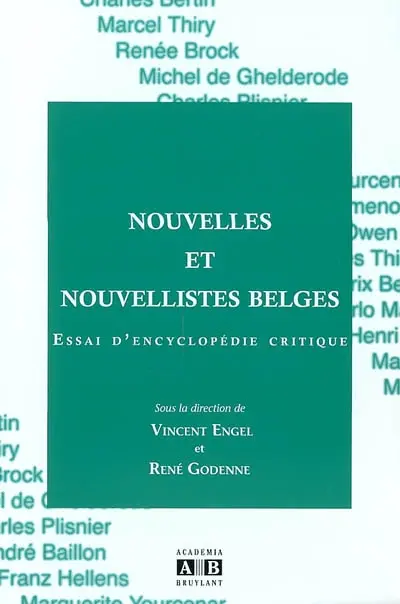 Nouvelles et nouvellistes belges : essai d'encyclopédie critique