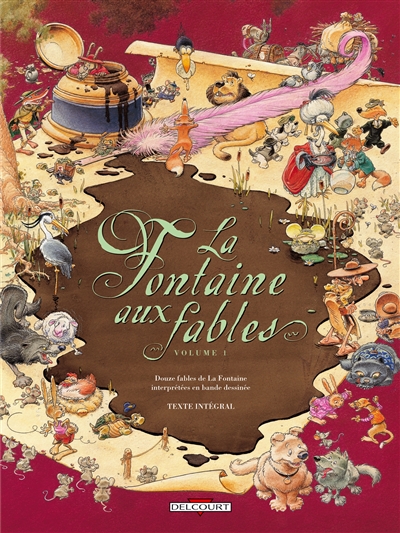 La fontaine aux fables : douze fables de La Fontaine interprétées en bandes dessinées