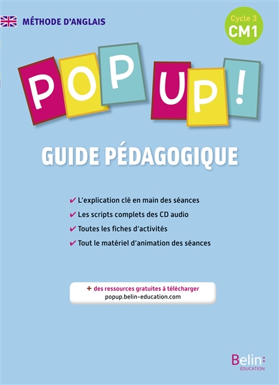 Pop up ! CM1 : guide pédagogique