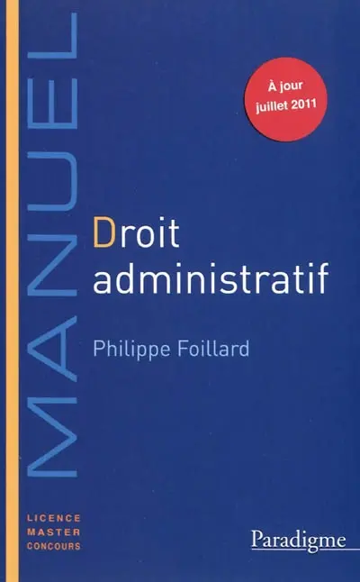 Droit administratif : manuel 2011-2012