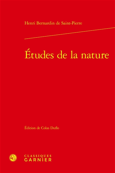 Etudes de la nature