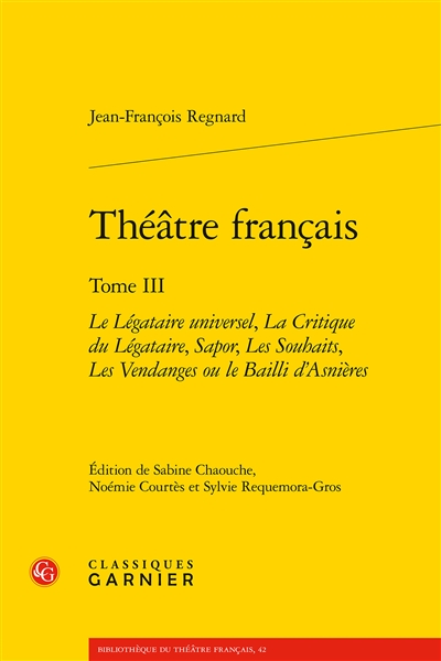 Théâtre français. Vol. 3