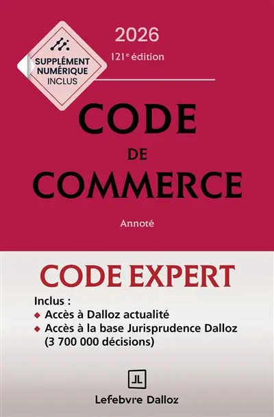 Code de commerce 2026