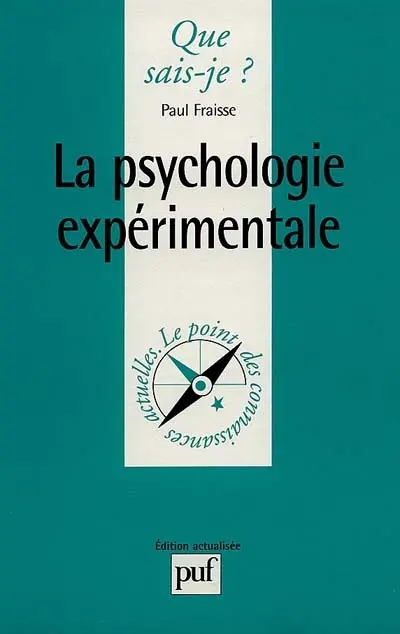 La Psychologie expérimentale