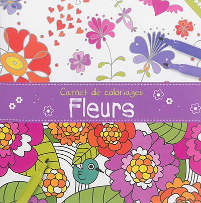 Carnet de coloriages : fleurs