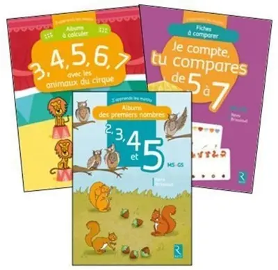 Pack J'apprends les maths 2, maternelle, MS-GS : animaux du cirque