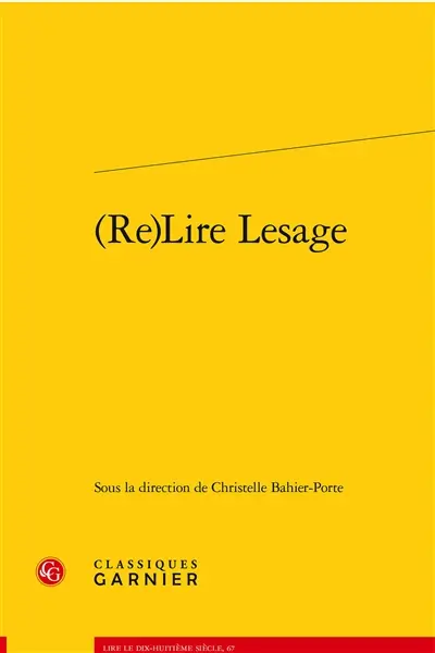 (Re)lire Lesage