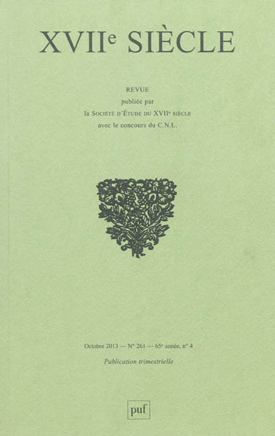 Dix-septième siècle, n° 261. Pascal