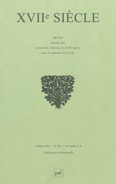 Dix-septième siècle, n° 261. Pascal