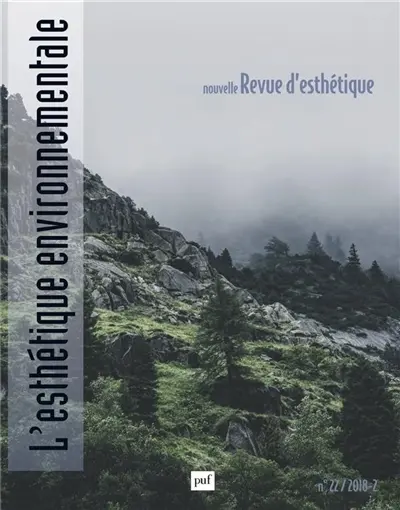 Nouvelle revue d'esthétique, n° 22. L'esthétique environnementale