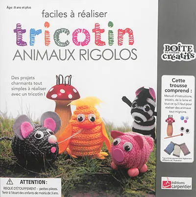 Tricotin : animaux rigolos : faciles à réaliser