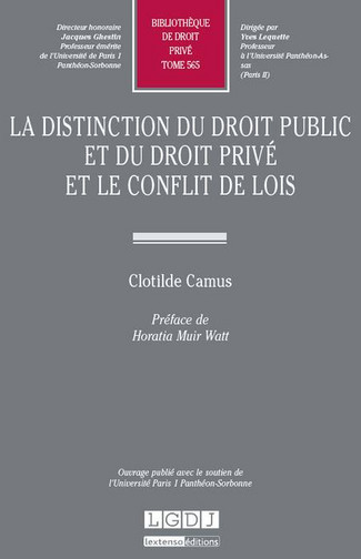 La distinction du droit...