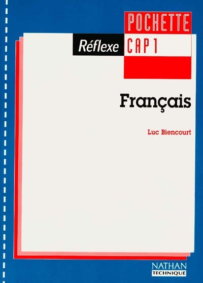 Français, CAP 1 : pochette de l'élève