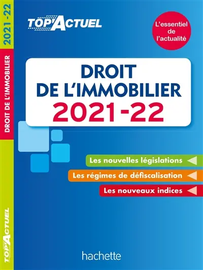 Droit de l'immobilier : 2021-2022