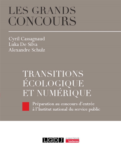 Transitions écologique et numérique : préparation au concours d'entrée à l'Institut national du service public