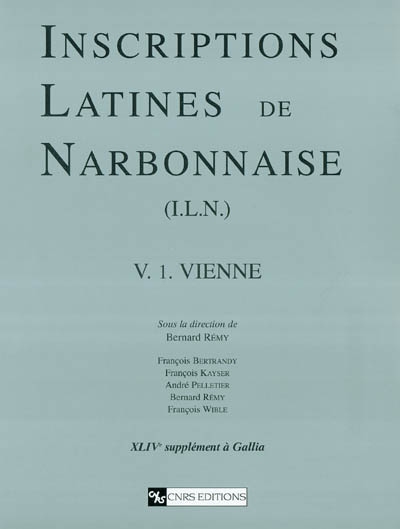Inscriptions latines de Narbonnaise. Vol. 5-1. Vienne