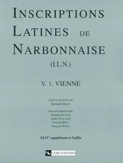 Inscriptions latines de Narbonnaise. Vol. 5-1. Vienne