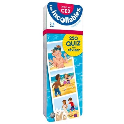 Les incollables : 250 quiz pour réviser : du CE1 au CE2, 7-8 ans