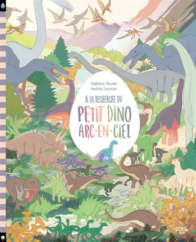 A la recherche du petit dino arc-en-ciel