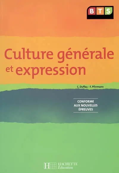 Culture générale et expression BTS