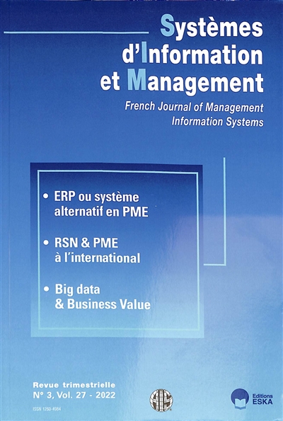 Systèmes d'information et management, n° 3 (2022)