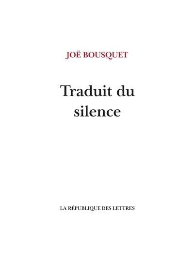 Traduit du silence