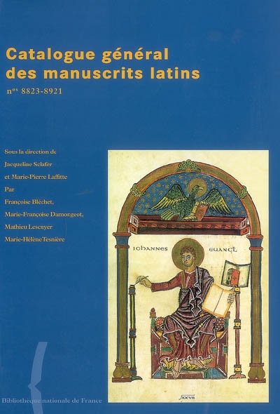 Catalogue général des manuscrits latins. N° 8823-8921