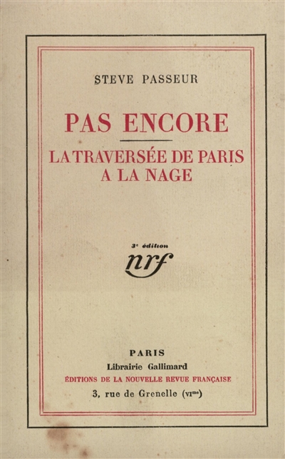 Pas encore. La traversée de Paris à la nage