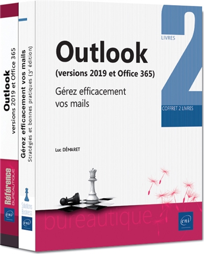 Outlook (versions 2019 et Office 365) : Gérez efficacement vos mails : coffret 2 livres