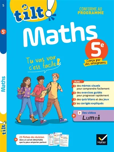 Maths 5e : conforme au programme