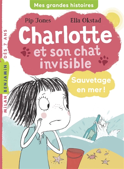 Charlotte et son chat invisible. Sauvetage en mer !
