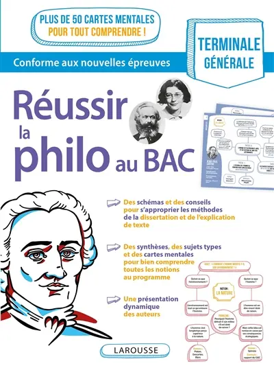 Réussir la philo au bac, terminale générale : conforme aux nouvelles épreuves : plus de 50 cartes mentales pour tout comprendre !