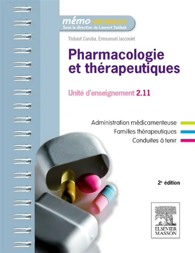 Pharmacologie et thérapeutiques : UE 2.11