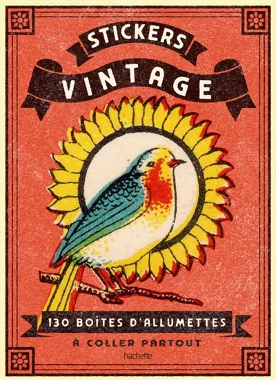 Stickers vintage : 130 boîtes d'allumettes à coller partout