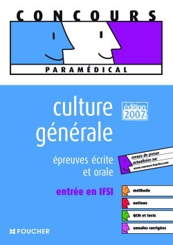 Culture générale, épreuves écrite et orale : entrée en IFSI