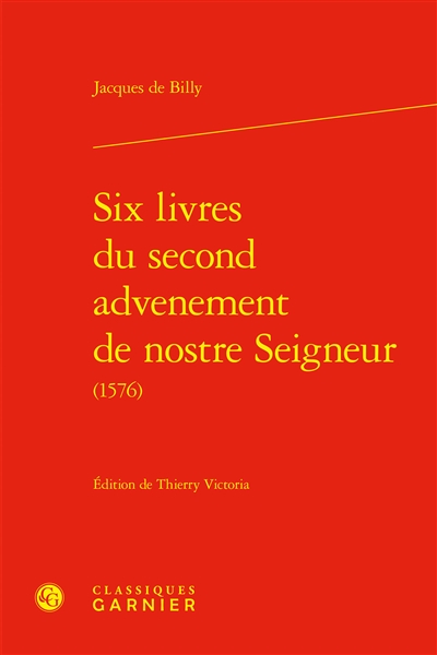Six livres du second...