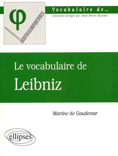 Le vocabulaire de Leibniz