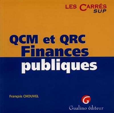 QCM et QRC Finances publiques
