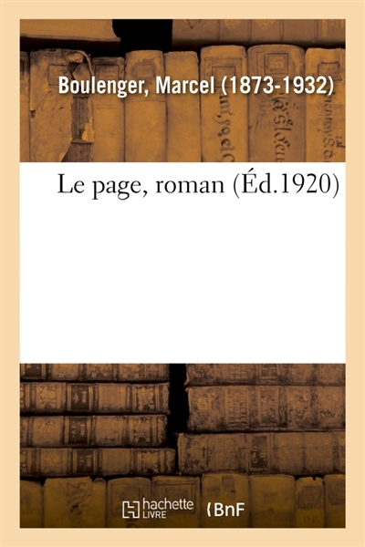 Le page, roman