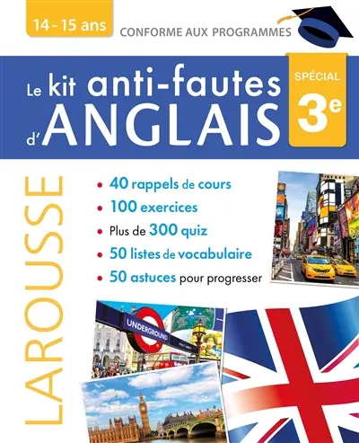 Le kit anti-fautes d'anglais, spécial 3e : 14-15 ans : conforme aux programmes